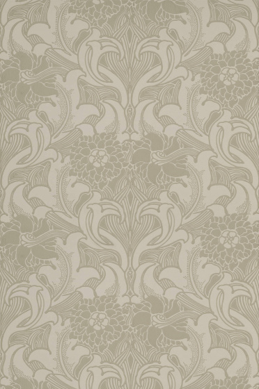Dahlia Scroll - French Grey
