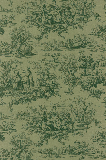 Lovers' Toile - Dark Brunswick Green