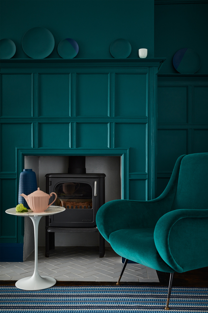 Buy Mid Azure Green Dark Green Paint Little Greene
